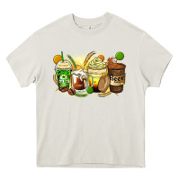 Cream beer coffee cups Heavy Core Tee - Zillion Design Studio