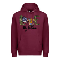 Burgundy My Veteran Premium Hoodie - Bettercallsaul