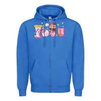 True Royal unicorn coffee cups Zipper Hoodie - NancyCooperArtShop
