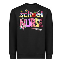 Black school nurse Heavyweight Sweatshirt - BundleAndBundleShop