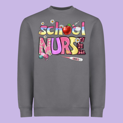 School Nurse Heavyweight Sweatshirt Designed By Bundleandbundleshop