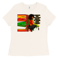 Bone I am black history Afro American woman Ladies Tee - RanaPortraitStore
