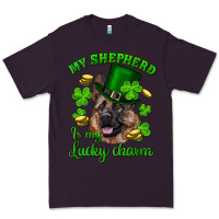 Plum st.patrick's day my shepherd is my lucky charm Premium Tee - RanaPortraitStore