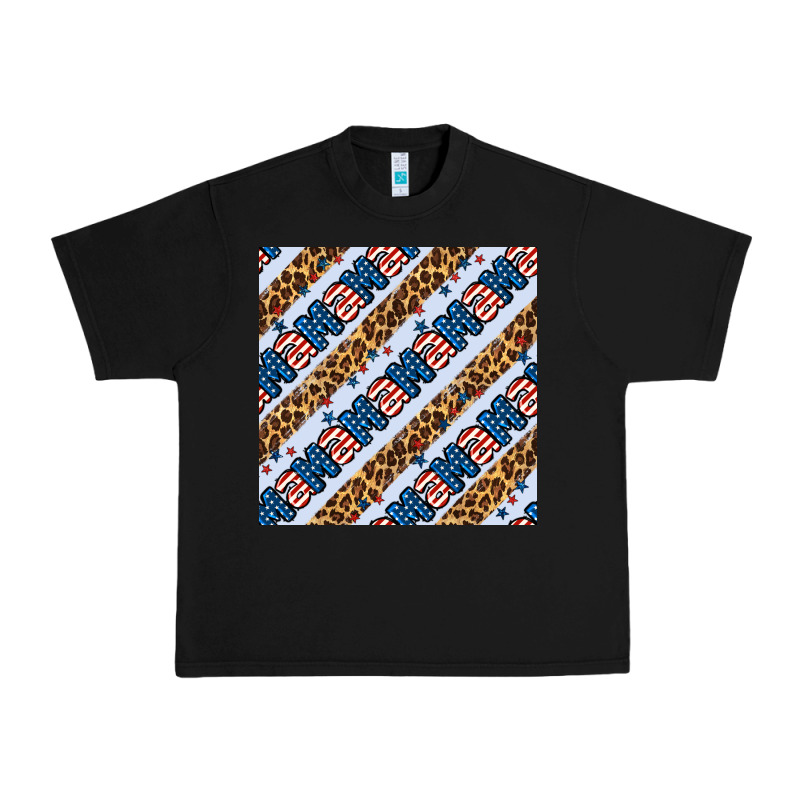 American Mama Leopard Seamless Pattern Urban Heavy Tee by BundleAndBundleShop | Teevron