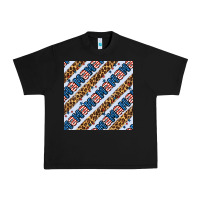 Black american mama leopard seamless pattern Urban Heavy Tee - BundleAndBundleShop