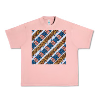Salmon american mama leopard seamless pattern Urban Heavy Tee - BundleAndBundleShop
