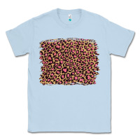 Dusty Blue leopard with pink glitter Classic Tee - Artiststas