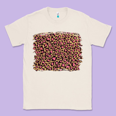 Leopard With Pink Glitter Classic Tee Designed By Artiststas