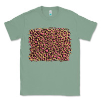 Sage leopard with pink glitter Classic Tee - Artiststas