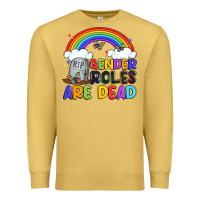 Antique Gold gender roles are dead Premium Sweatshirt - Artiststas