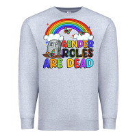 Heather Grey gender roles are dead Premium Sweatshirt - Artiststas