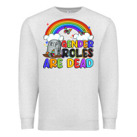 Oatmeal Heather gender roles are dead Premium Sweatshirt - Artiststas
