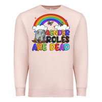 Pale Pink gender roles are dead Premium Sweatshirt - Artiststas