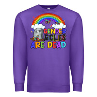 Purple gender roles are dead Premium Sweatshirt - Artiststas