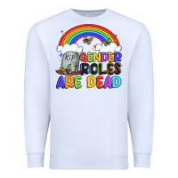White gender roles are dead Premium Sweatshirt - Artiststas