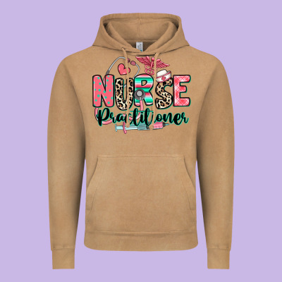 Nurse Practitioner Vintage Hoodie Designed By Ranaportraitstore