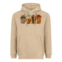 Mushroom leopard and cowhide drink Heavyweight Hoodie - RacoonDesign