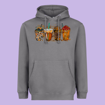 Leopard And Cowhide Drink Heavyweight Hoodie Designed By Racoondesign