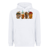 White leopard and cowhide drink Heavyweight Hoodie - RacoonDesign