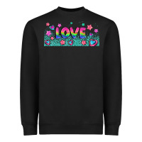 Black lgbt love with hearts and stars Heavyweight Sweatshirt - AdoDesignShop