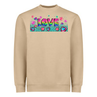 Lgbt Love With Hearts And Stars Heavyweight Sweatshirt | Teevron