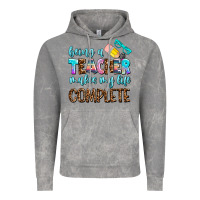 Cloud Rock being a teacher makes my life complate Vintage Hoodie - AdoDesignShop