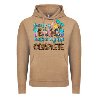 Vintage Coffee being a teacher makes my life complate Vintage Hoodie - AdoDesignShop