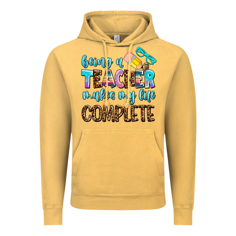 Being A Teacher Makes My Life Complate Vintage Hoodie by AdoDesignShop | Teevron