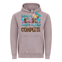 Vintage Zinc being a teacher makes my life complate Vintage Hoodie - AdoDesignShop