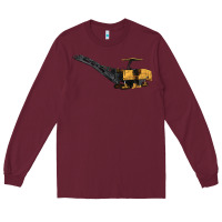 Burgundy Cold Planer Long Sleeve Tee - LillyAllenDesigns