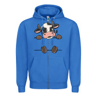 Custom Cow Zipper Hoodie | Teevron