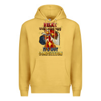 Antique Gold relax were all crazy its not competition Premium Hoodie - JahusDesignShop