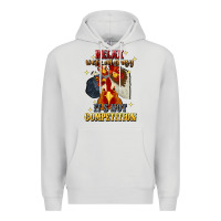 Dove Grey relax were all crazy its not competition Premium Hoodie - JahusDesignShop