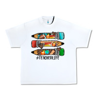 White #teacherlife pencils Urban Heavy Tee - JahusDesignShop