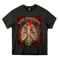 Asphalt Happy Horrordays Heavy Core Tee - RanaPortraitStore
