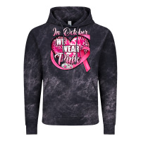 Cloud Black in october we wear pink heart Vintage Hoodie - JahusDesignShop