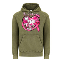 Vintage Olive in october we wear pink heart Vintage Hoodie - JahusDesignShop