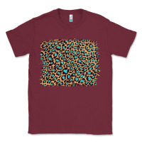 Burgundy leopard with turquoise glitter Classic Tee - Artiststas