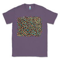 Lavender leopard with turquoise glitter Classic Tee - Artiststas