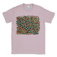 Lilac leopard with turquoise glitter Classic Tee - Artiststas