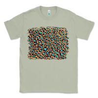 Matcha leopard with turquoise glitter Classic Tee - Artiststas