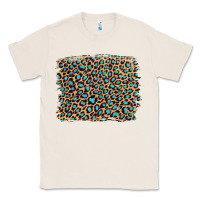 Natural leopard with turquoise glitter Classic Tee - Artiststas