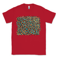 Red leopard with turquoise glitter Classic Tee - Artiststas