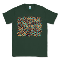 Sports Green leopard with turquoise glitter Classic Tee - Artiststas