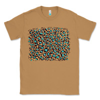Toasted Coconut leopard with turquoise glitter Classic Tee - Artiststas