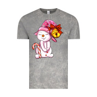 Cloud Rock winter pink snowman Vintage Tee - AdoDesignShop