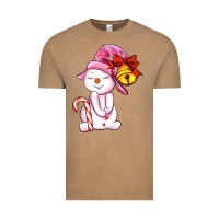 Vintage Coffee winter pink snowman Vintage Tee - AdoDesignShop