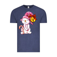 Vintage Denim winter pink snowman Vintage Tee - AdoDesignShop