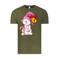 Winter Pink Snowman Vintage Tee | Teevron