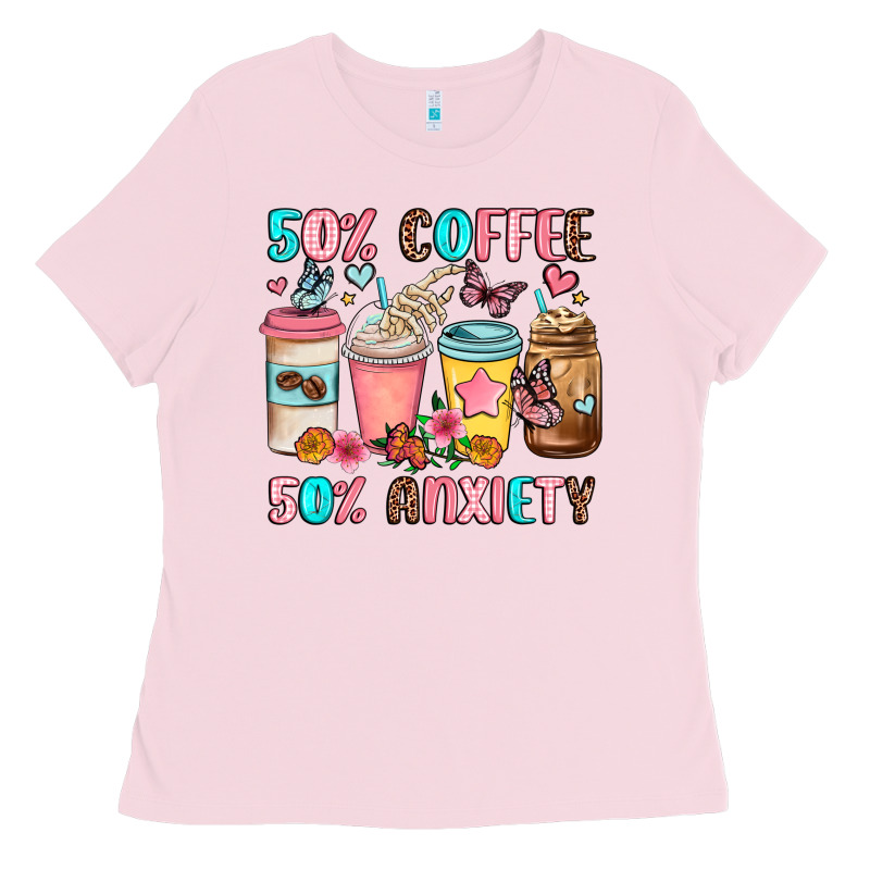 Half Teacher Half Coffee Ladies Tee by JahusDesignShop | Teevron